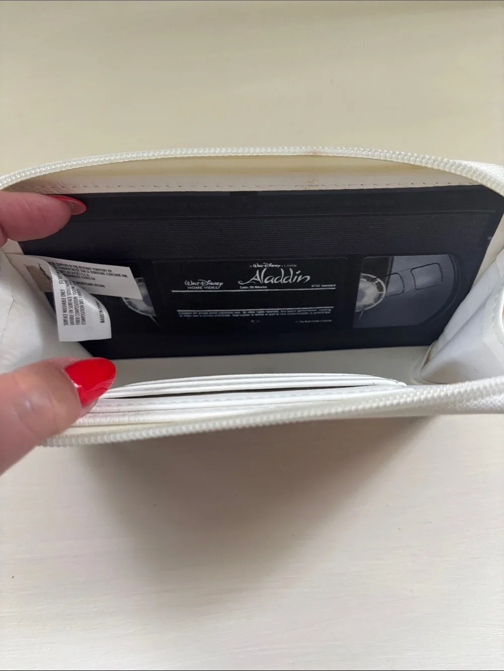 Disney Aladdin Clutch Wallet Looks Like VHS Tape